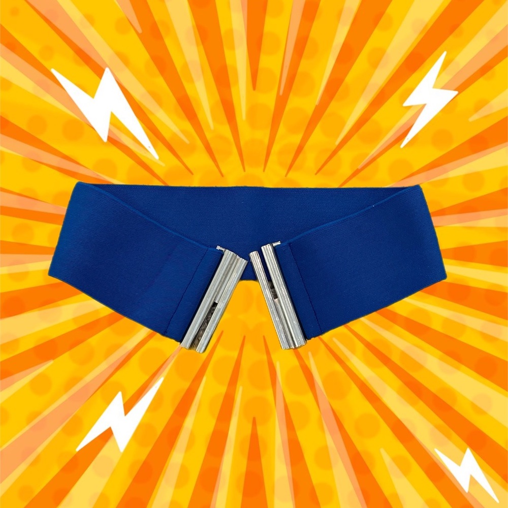 Cool Royal Blue Clip Belt - Gem Tone Bright Great Party Belt!